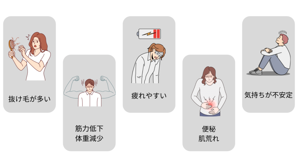 栄養失調症状イメージ