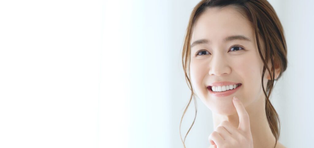 歯が綺麗な女性