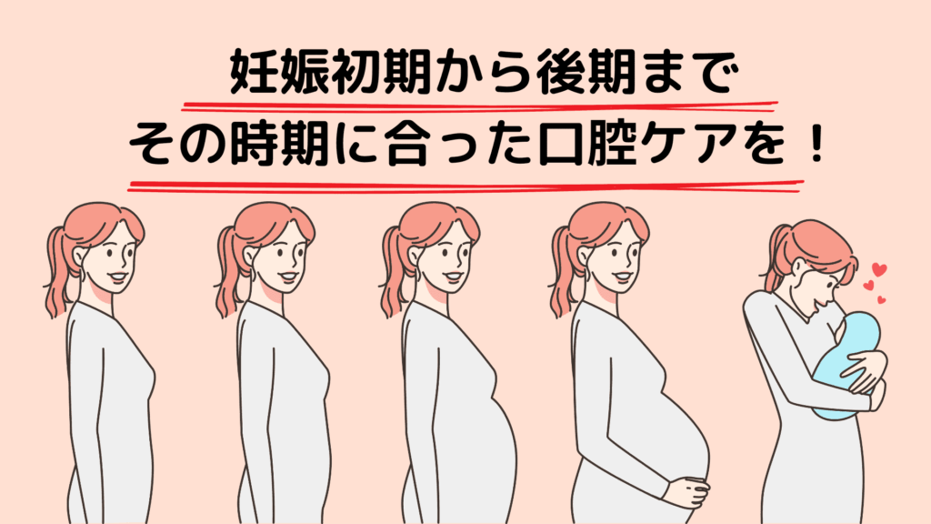 妊娠初期から後期までの身体の変化