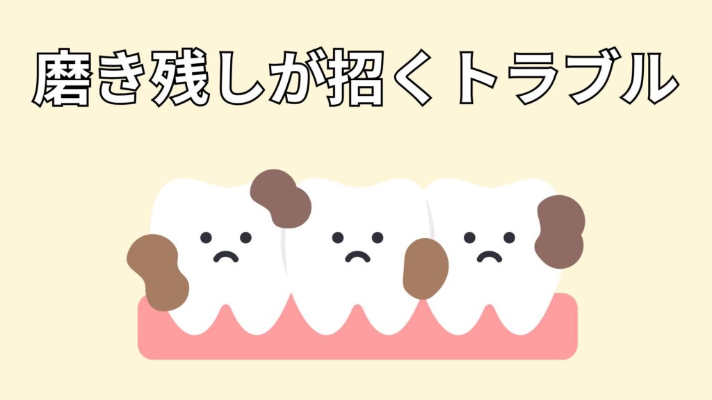 磨き残しのある歯