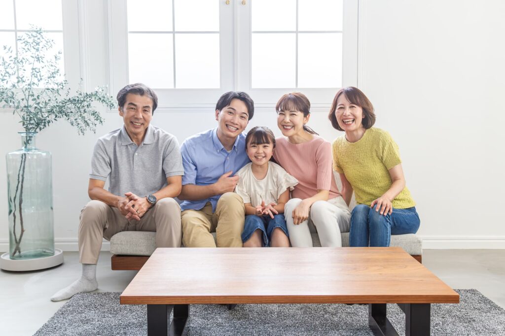 笑顔いっぱいの家族
