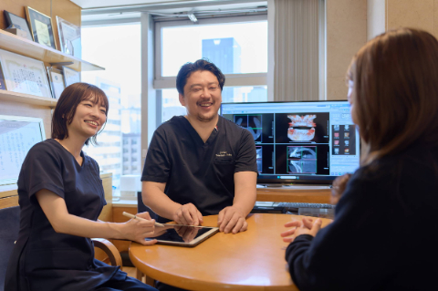 患者様への説明の様子